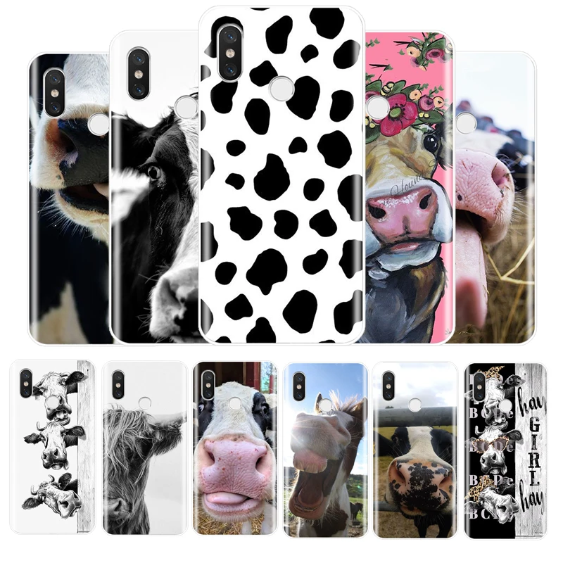 Корова Высокое качество Классический ТПУ Мягкий силиконовый чехол s для телефона