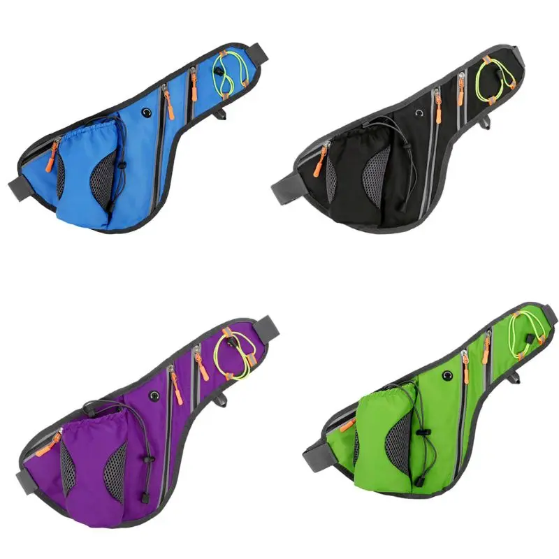 

Sports Mobile Phone Large Capacity Waist Pack with Bottle Holder Texture Bum Bag for Travel Sport Outdoor Running Camp