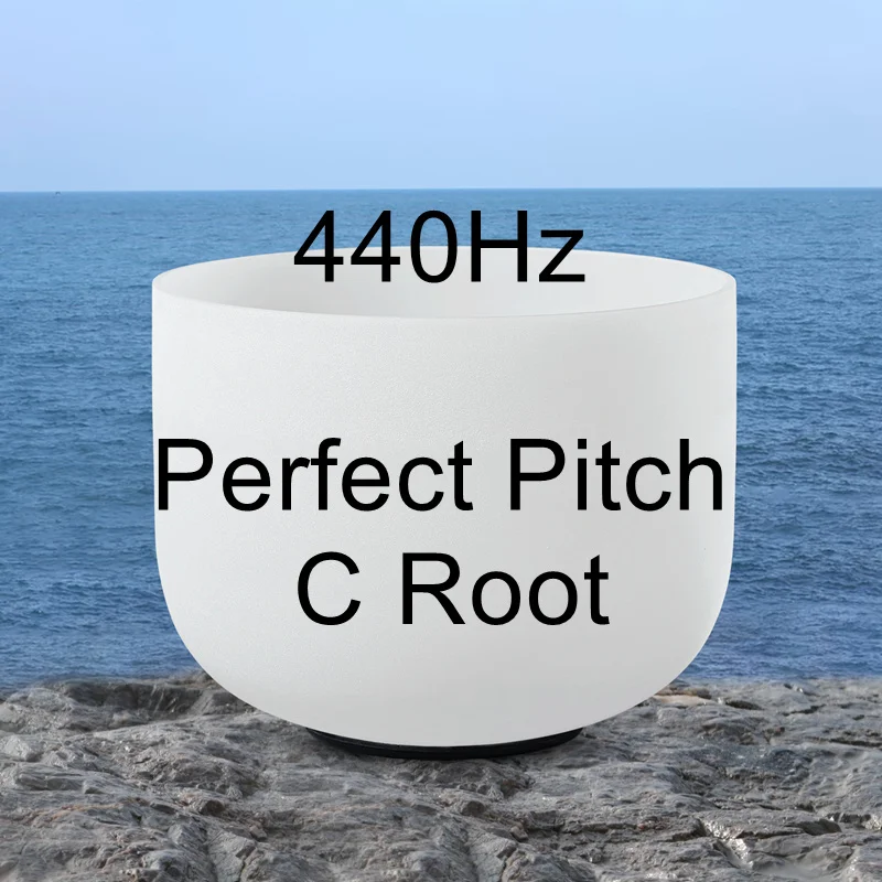 Perfect Pitch C CVNC 12 дюймов идеальный шаг Примечание C/D/E/F/G/A/B чакра Матовый Кварцевый Поющая чаша для медитации Исцеление йогой - Цвет: Perfect Pitch C