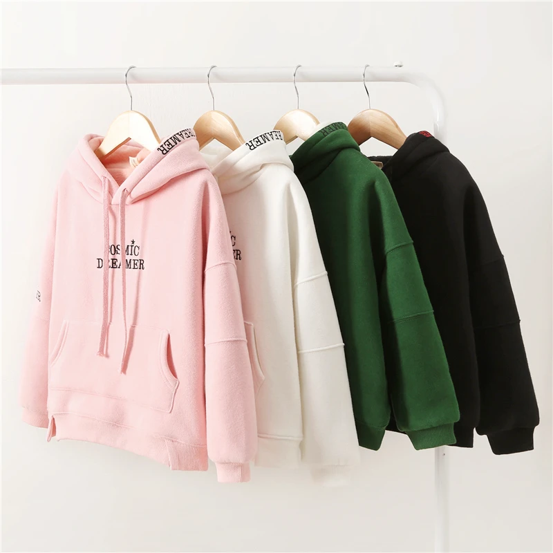 Толстовка с капюшоном для девочек осенне весенний хлопковый свитер в Корейском
