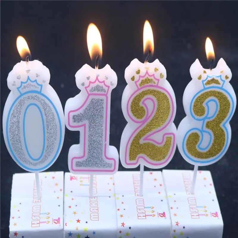 1 шт. цифровые свечи для милых детских праздников подарок на день рождения