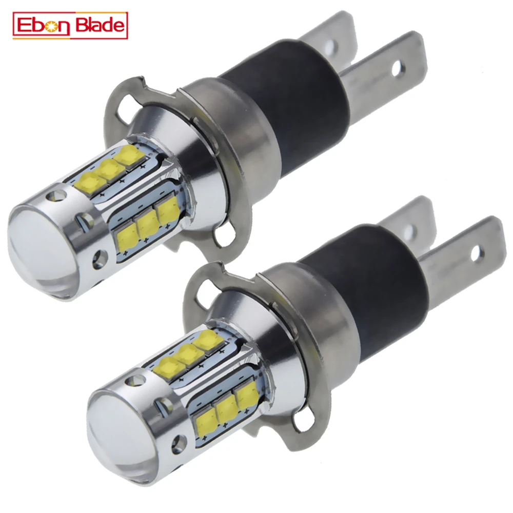 

2Pcs H3C XBD Chips 16SMD 80W LED Car Light Fog Driving Lamp Daytime Running DRL Headlight Auto Bulbs White 6000K Accessories