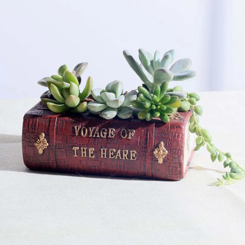 Flower Pot moulds Book shaped silicon vase molds DIY craft homemade clay silicone mold | Дом и сад