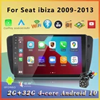Автомагнитола 2 din, экран android, автомобильное радио, мультимедийный стерео плеер, беспроводной автомобильный GPS для Seat Ibiza 6j 2009 -2013 2010