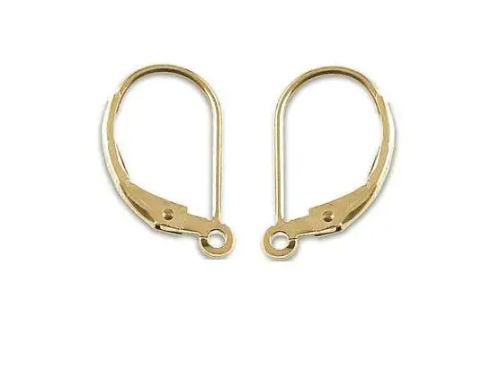 

One Pairs 2Pieces 14K Gold Filled Lever Back Earrings 9x16mm DIY Handmade Fine Jewelry Making Earrings Hot Sale Lady Gift