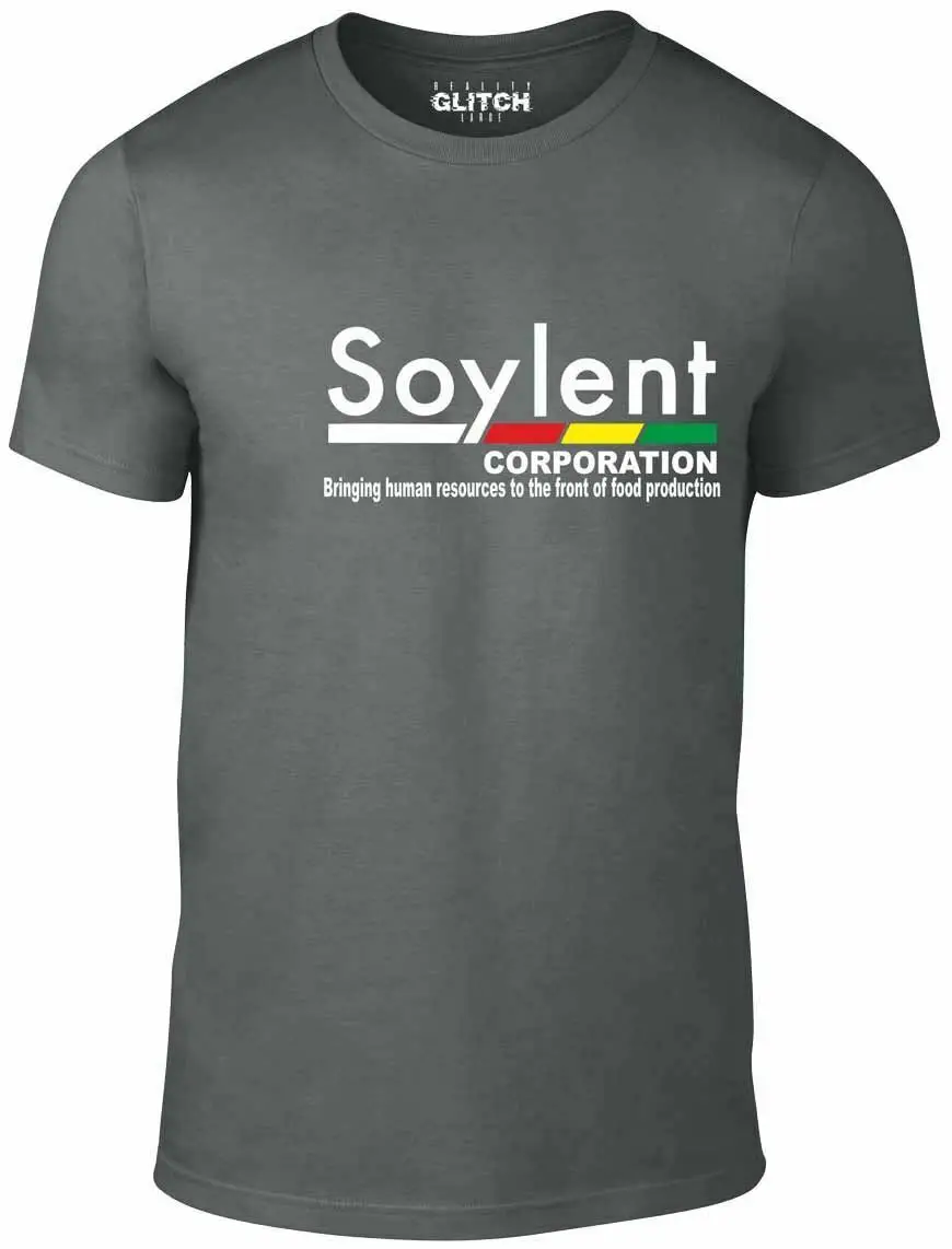 Мужская футболка Soylent Corporation подарок фильм ужасов научная коробка набор фильмов Dvd|Мужские футболки| |