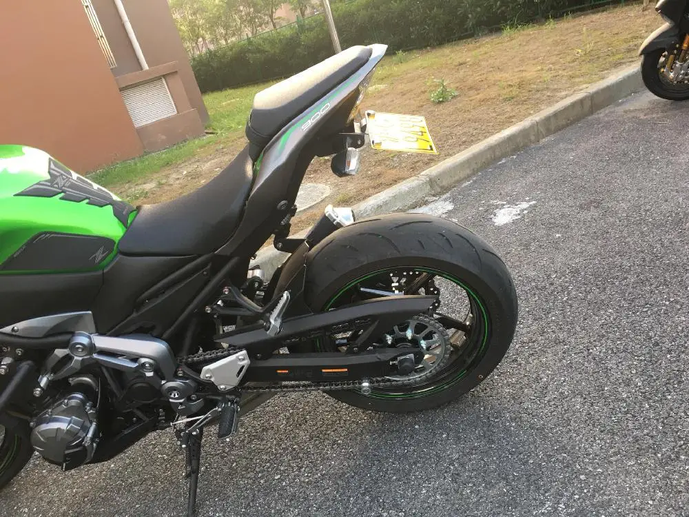 Рама номерного знака мотоцикла с светильник, пригодный для KAWASAKI NINJA250/400 Z900 Z650, держатель номерного знака для мотоцикла