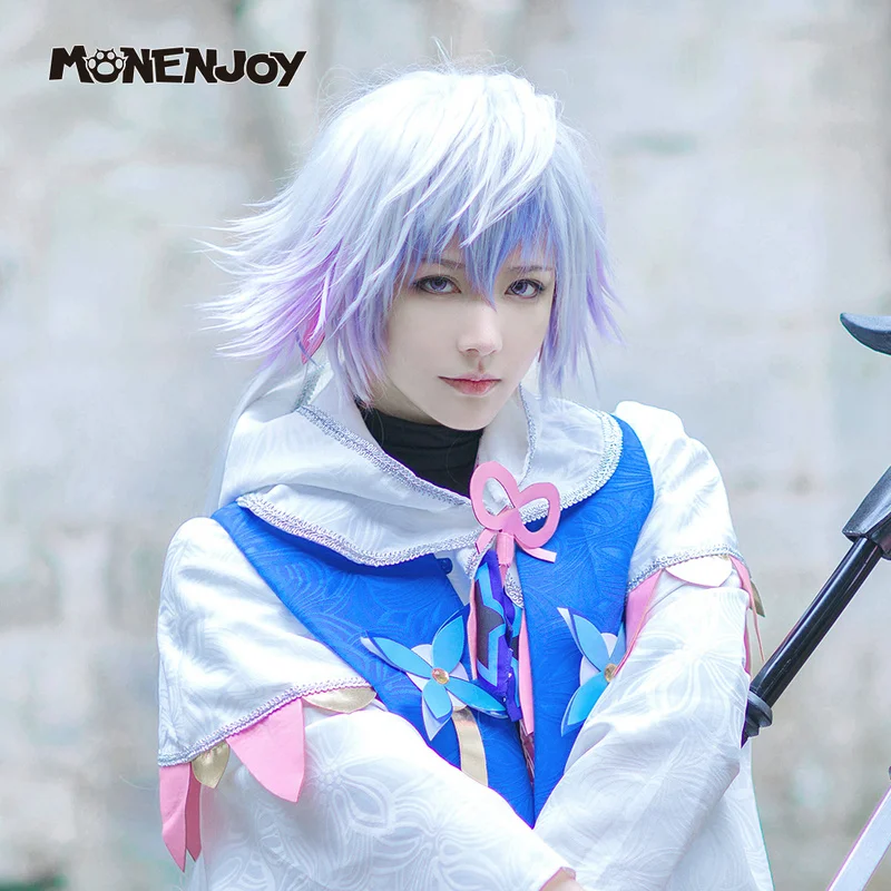 Monenjoy Fate Grand Order Merlin косплей парик FGO Magus of Flower Cos Hair|Игровые костюмы| |