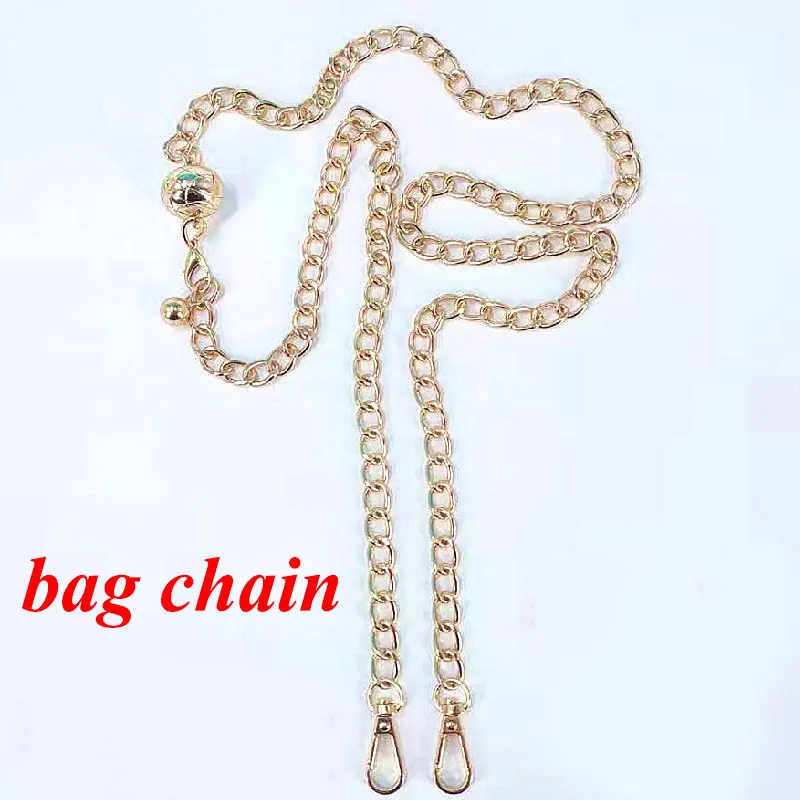 Bag Parts Accessories Bags Chains Gold Belt Hardware Handbag Accessory Metal Iron Bag Chain Strap For Women Bags Belt Straps