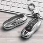 Мягкий ТПУ чехол для автомобильного ключа брелок чехол для Porsche Cayenne Macan дизайн 997 Panamera Cayman брелок ручной работы