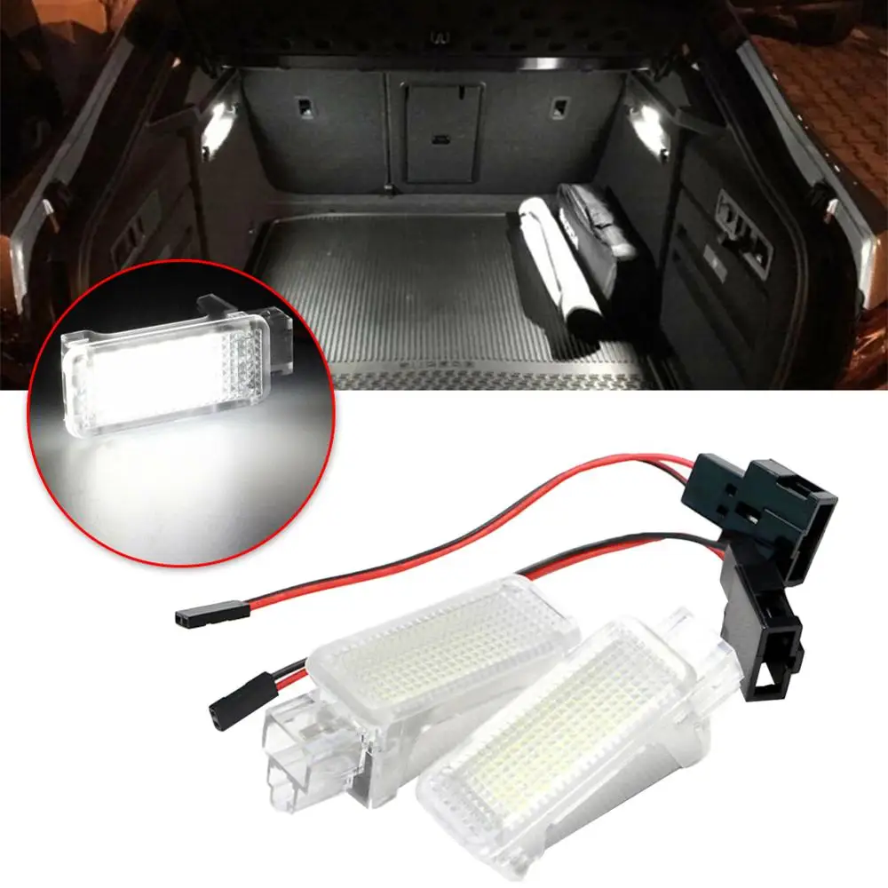 2 шт. светодиодный ная лампа багажника для Skoda Octavia Fabia Superb Roomster Kodiaq Yeti PC