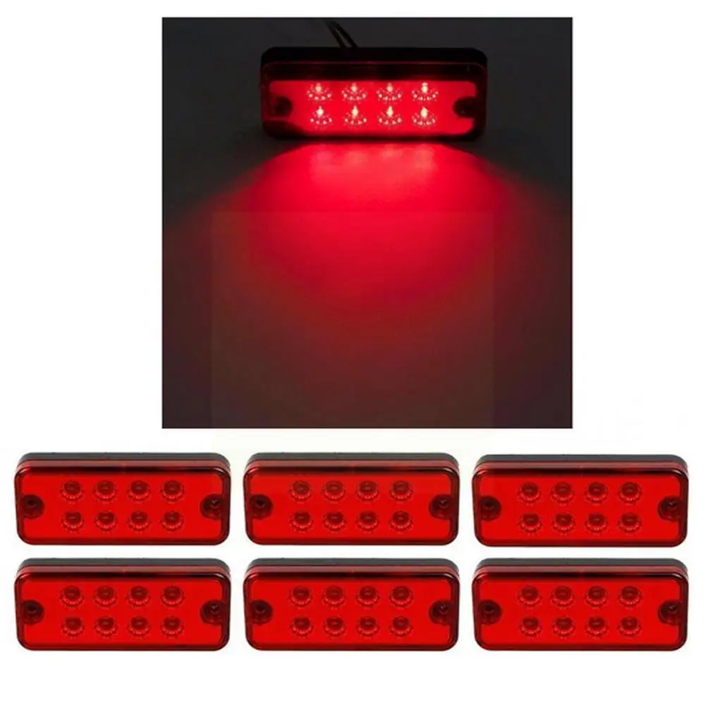

12v 24v Car Warning Light Led Signal Lamp Tail Light For Car Truck Trailer Lorry Caravan Bus Waterproof Led Car Accessories K1u7