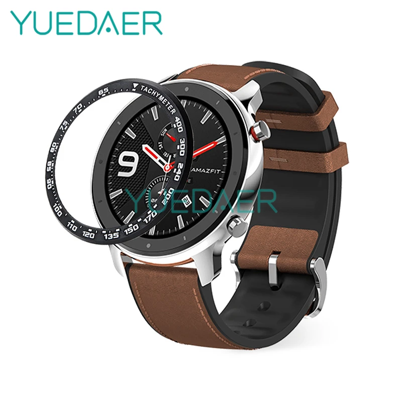 YUEDAER металлический ободок кольцо для Xiaomi Amazfit GTR 47 мм шкала крышка скорости