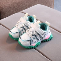 size 21 30 children led shoes for boy luminous sneakers green glowing sneakers for baby girls toddler breathable light up shoes