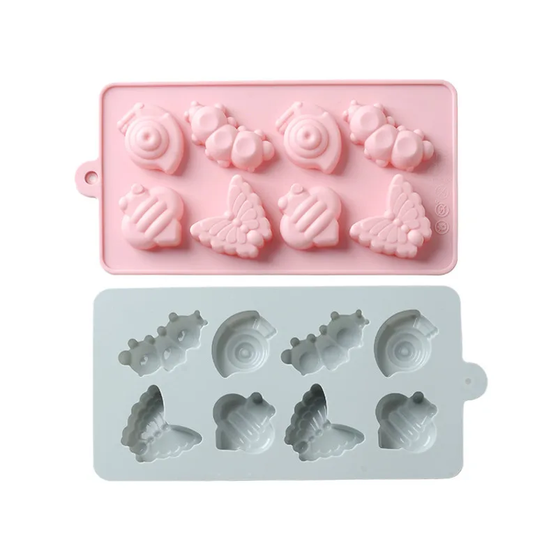 Креативная силиконовая форма для торта маленькая улитка пчела червь