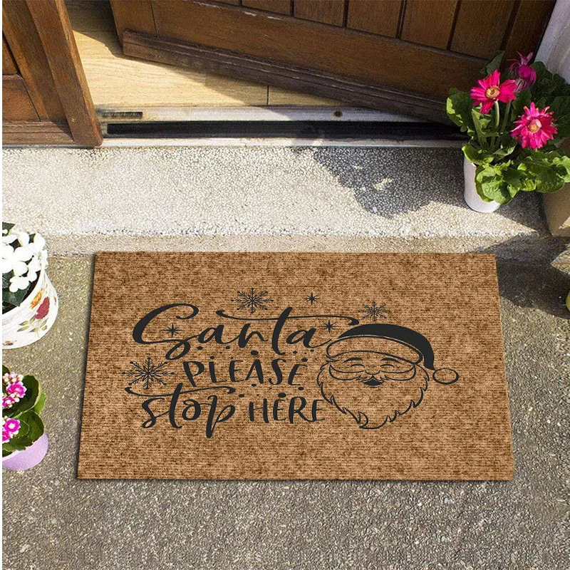 Ковер для кухни коврик входной двери прикроватный креативный Рождественский
