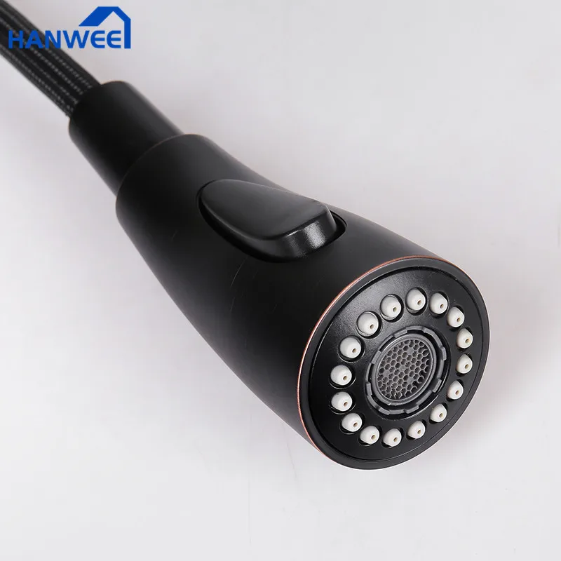 Выдвижной черный кухонный кран Однорычажный смеситель для воды кухни с