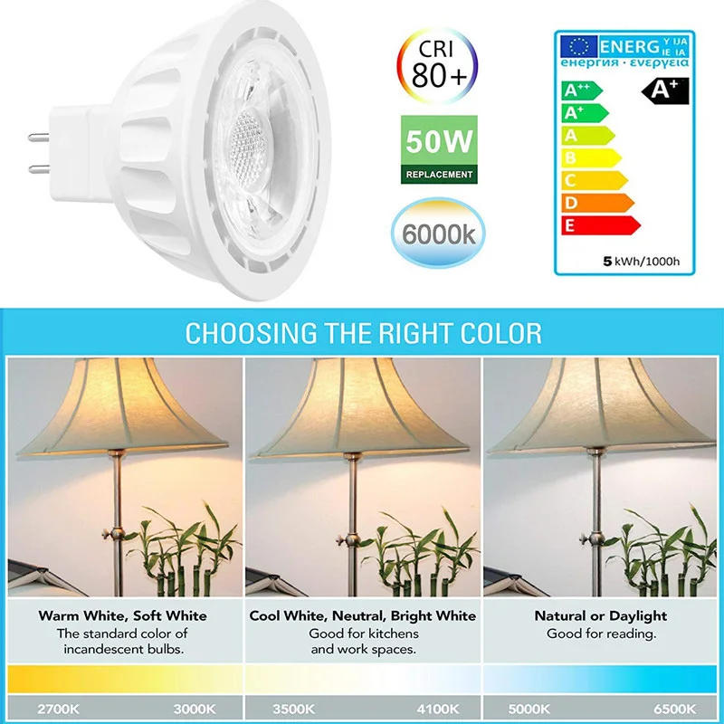 Суперъяркие светодиодсветодиодный точесветильник лампы MR16 COB светильник LED