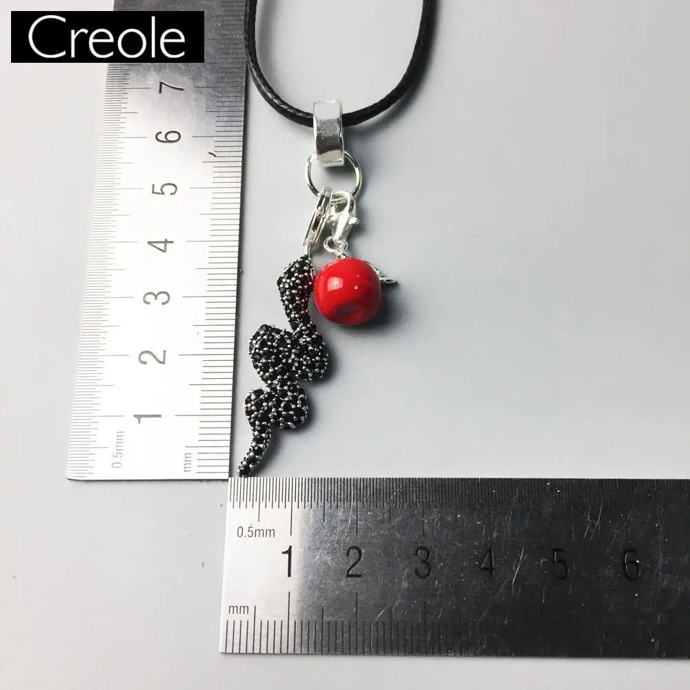 Ожерелье змея и яблоко модный подарок для женщин европейский стиль сердце Rebel 925