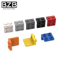bzb moc 44728 1x2 2x2 bracket piece high tech building block model kids toys diy education brick best gifts