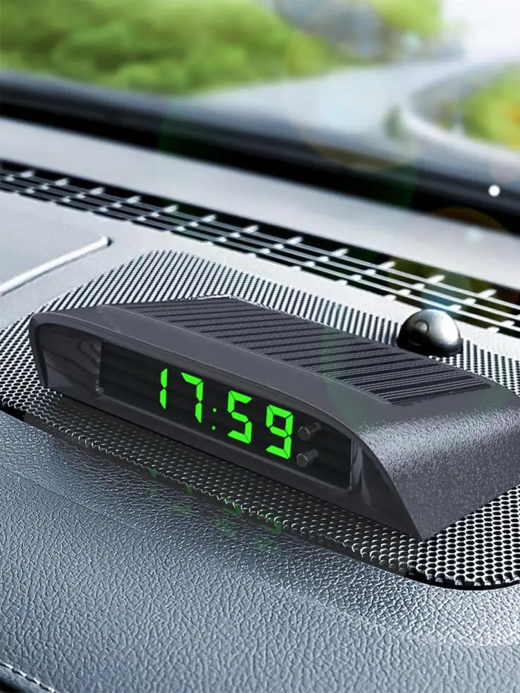Автомобильные часы автоматические внутренние цифровые на солнечной батарее 24