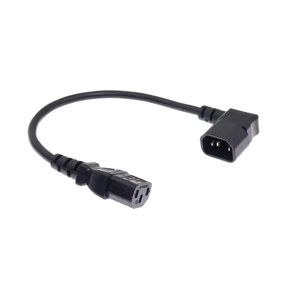 Прямоугольный Удлинительный кабель IEC 320 C14 Male C13 Female для PDU питания 0 3 м