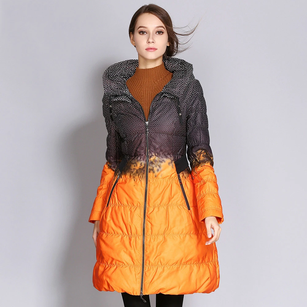 Осенне зимняя Парка Длинная Куртка На Молнии С Капюшоном Женское Пальто Теплая