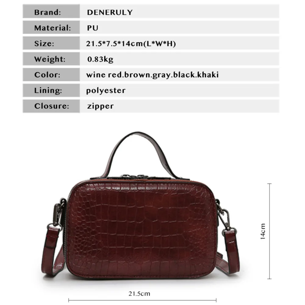 Женская сумка через плечо из крокодиловой кожи мягкая кожаная винтажная