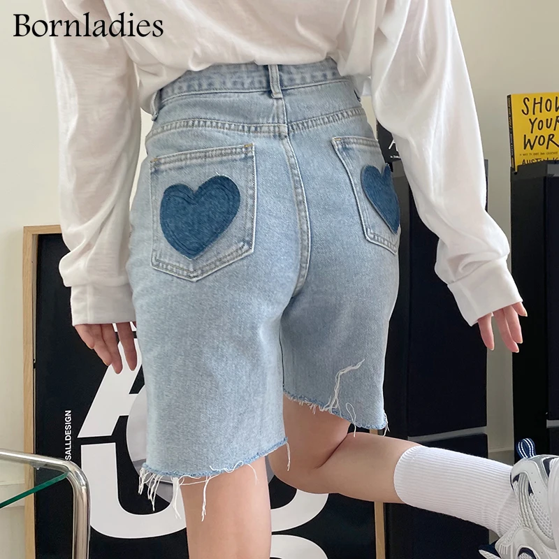 

Женские короткие джинсы FAKUNTN Bornladies, летняя уличная одежда, джинсовые брюки с высокой талией, повседневные винтажные прямые мешковатые брюки