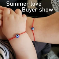 handmade evil eye bracelets adjustable kabbalah string bracelet for women men redblack protection lover friends family gifts