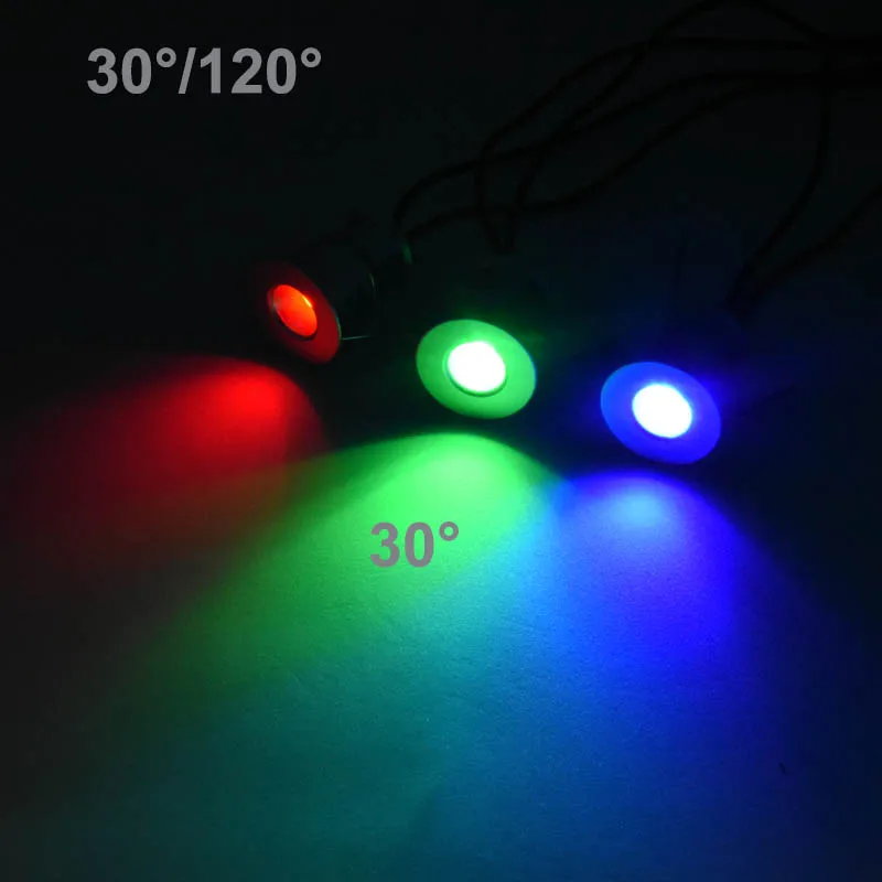 Светодиодный точечный светисветильник RGB 1 Вт IP65 15 мм 12 В ванна бассейн | Освещение