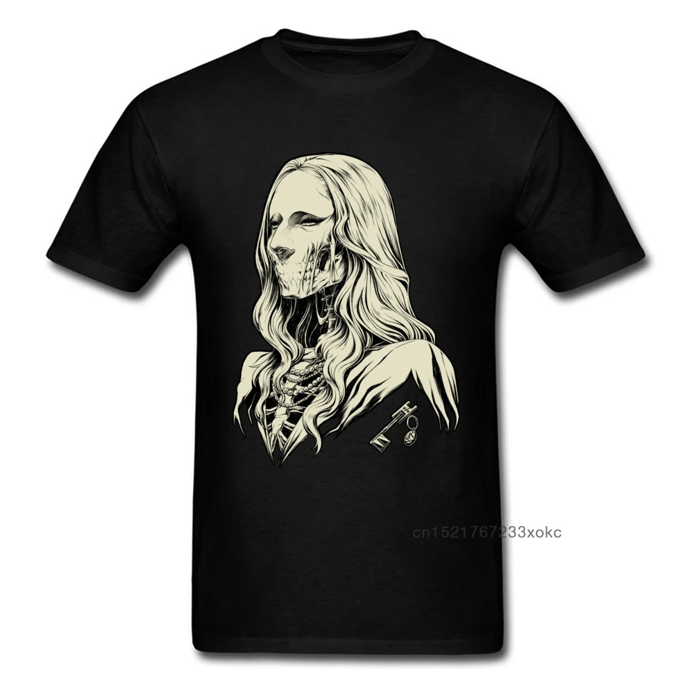 Отель гость человек футболка Хэллоуин череп женщина мертвые Топы арт дизайн гот