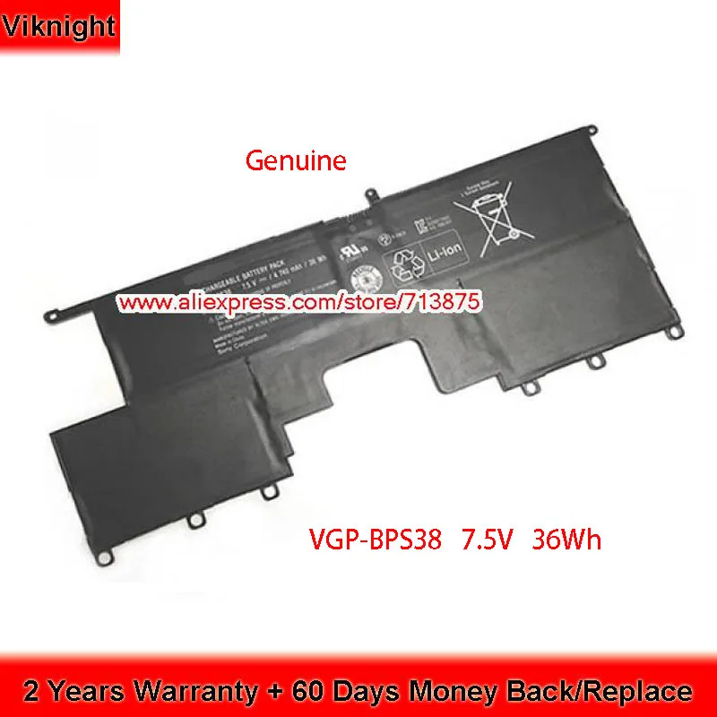 SONY VAIO Pro 13 SVP11217PG SVP11217SCS P13 2200C P13226SC P13227SC VGP-BPS38 SVP112100C SVP132A1CW