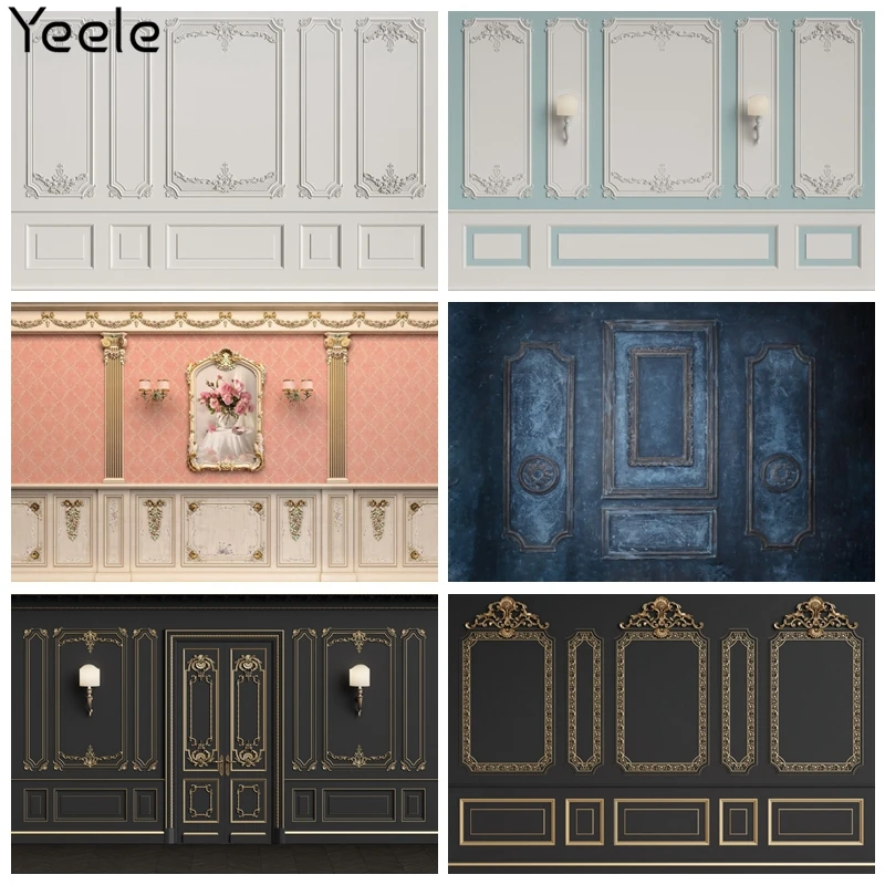 Фон для студийной фотосъемки Yeele с изображением интерьера в винтажном стиле