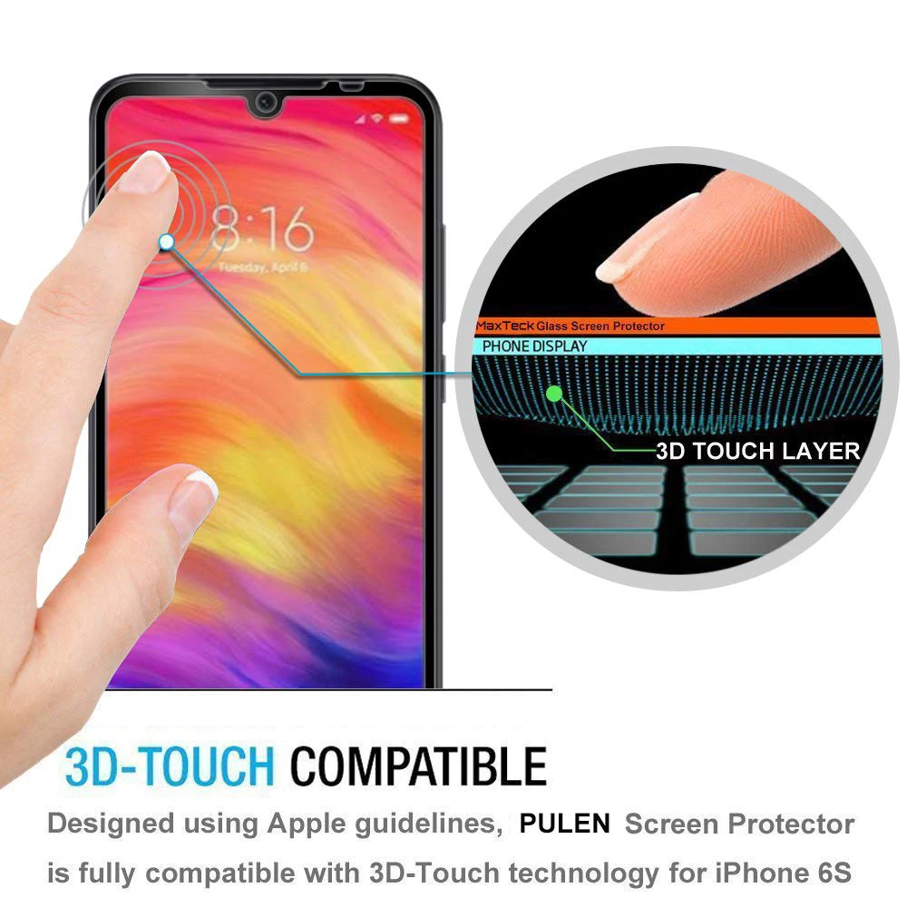 2 шт. Защитная пленка для экрана телефона xiaomi redmi note 8 pro 8A защитная из закаленного