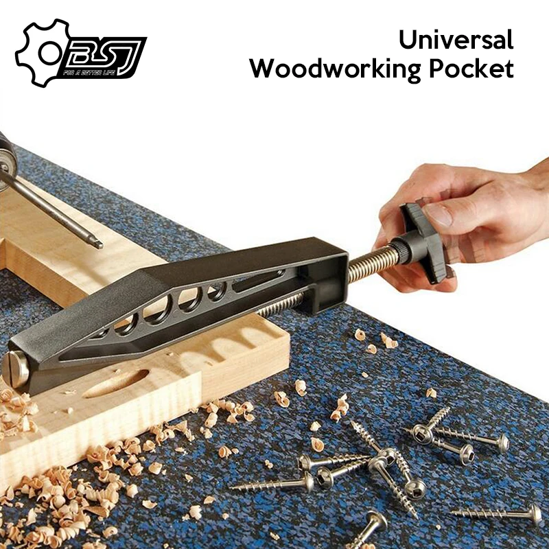 

Universal Woodworking Pocket Hole Joints Fixed Clamp Slant Hole Pull Clip Drill Clip Clamp Slant-hole Drilling Accessories