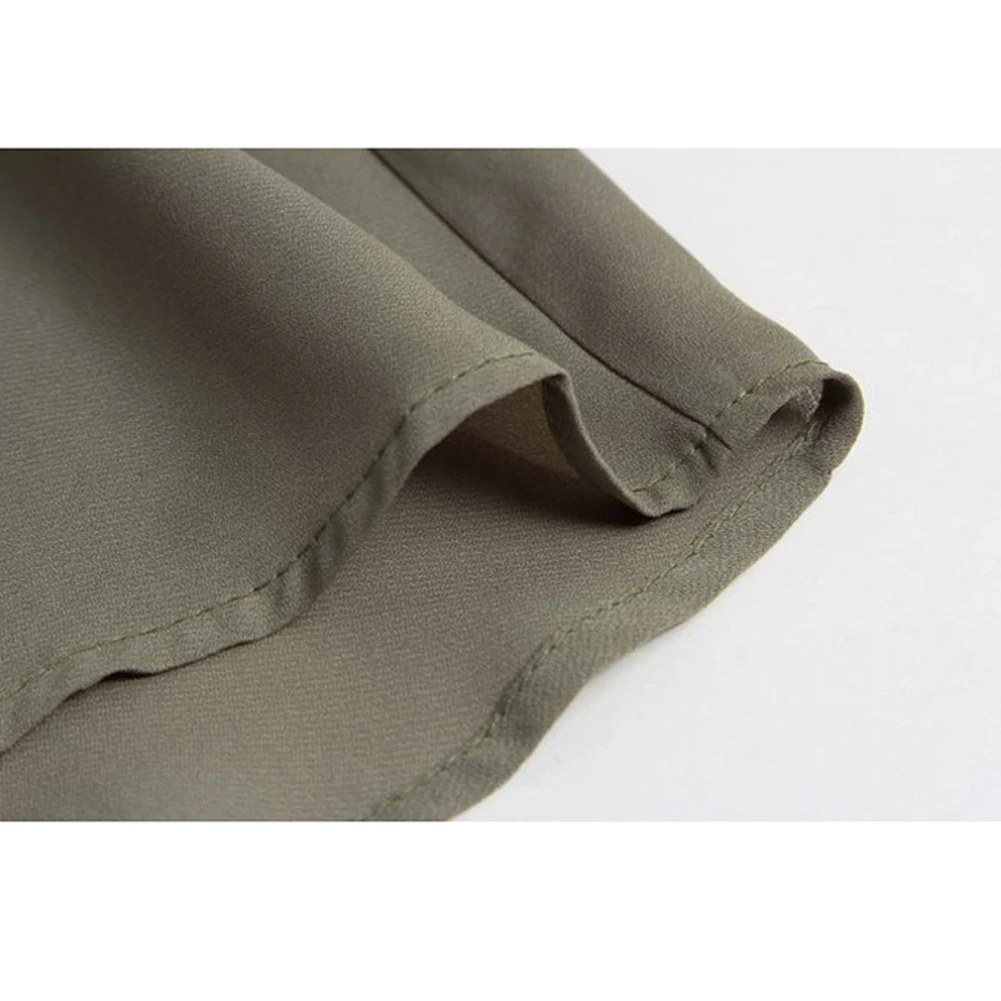 

Fashion Women Chiffon Blouse V-Neck Long Sleeve Ruffle Business Summer Shirt