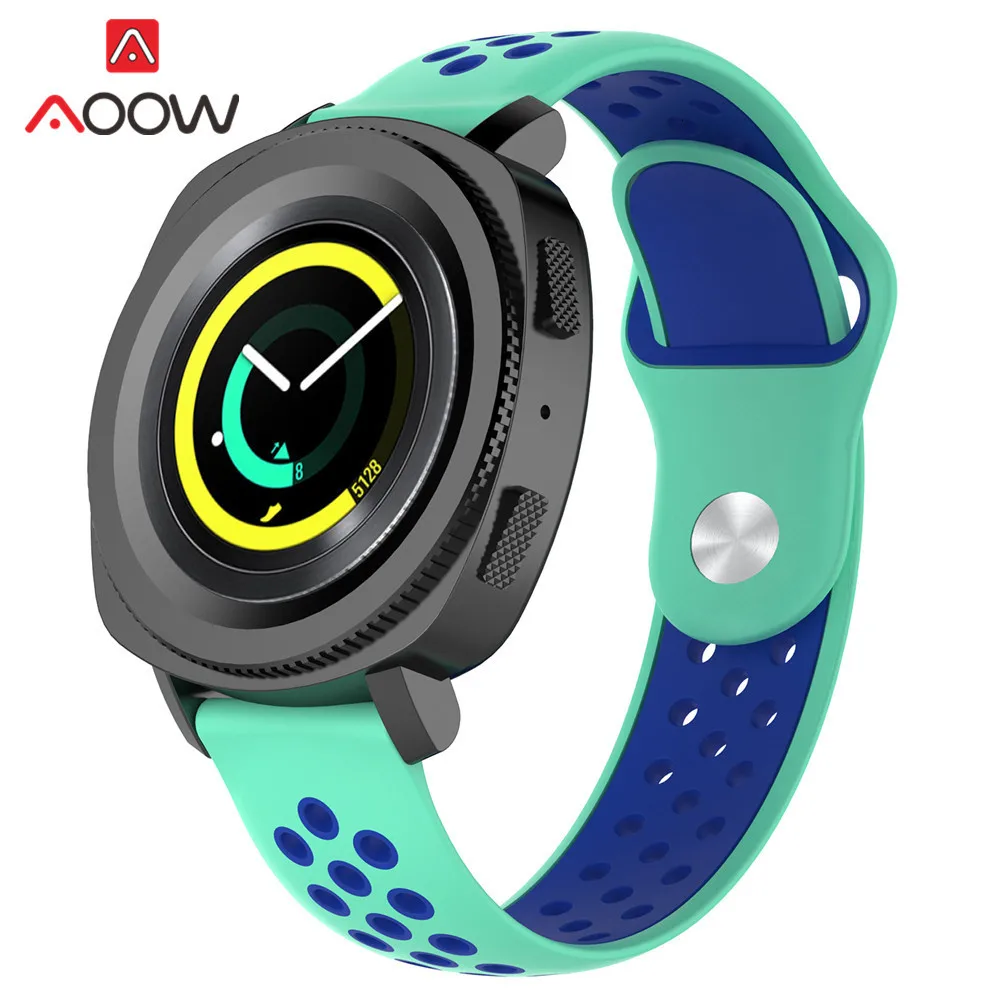 18 мм 20 мм 22 мм мягкий силиконовый ремешок для часов для samsung Galaxy Watch 42 мм 46 мм спортивный браслет ремешок для gear S2 S3 Huami Amazfit