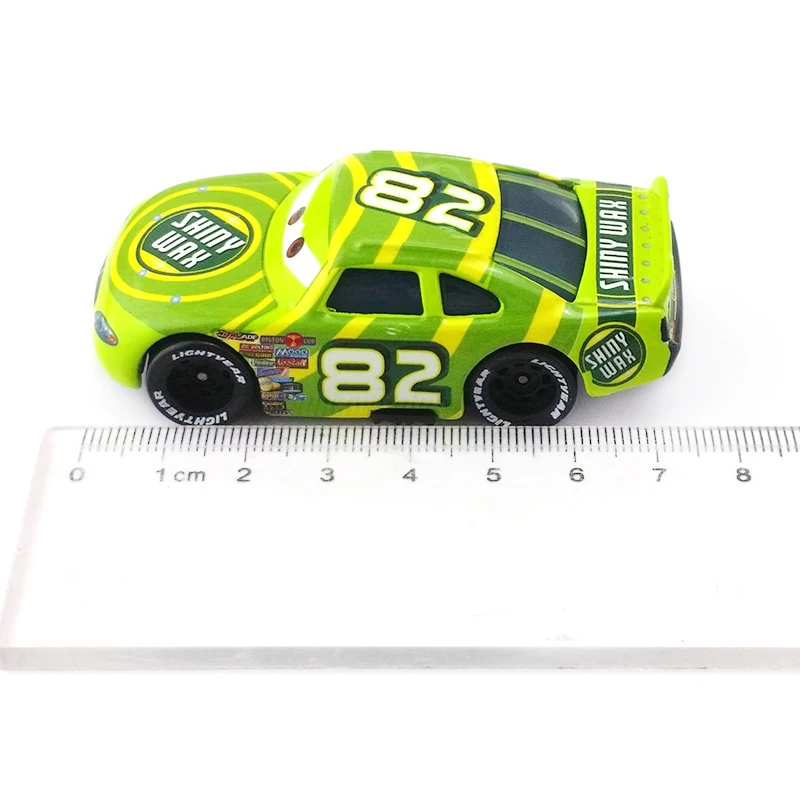 Disney Pixar Cars No.82 Блестящий воск металлический литой под давлением игрушечный