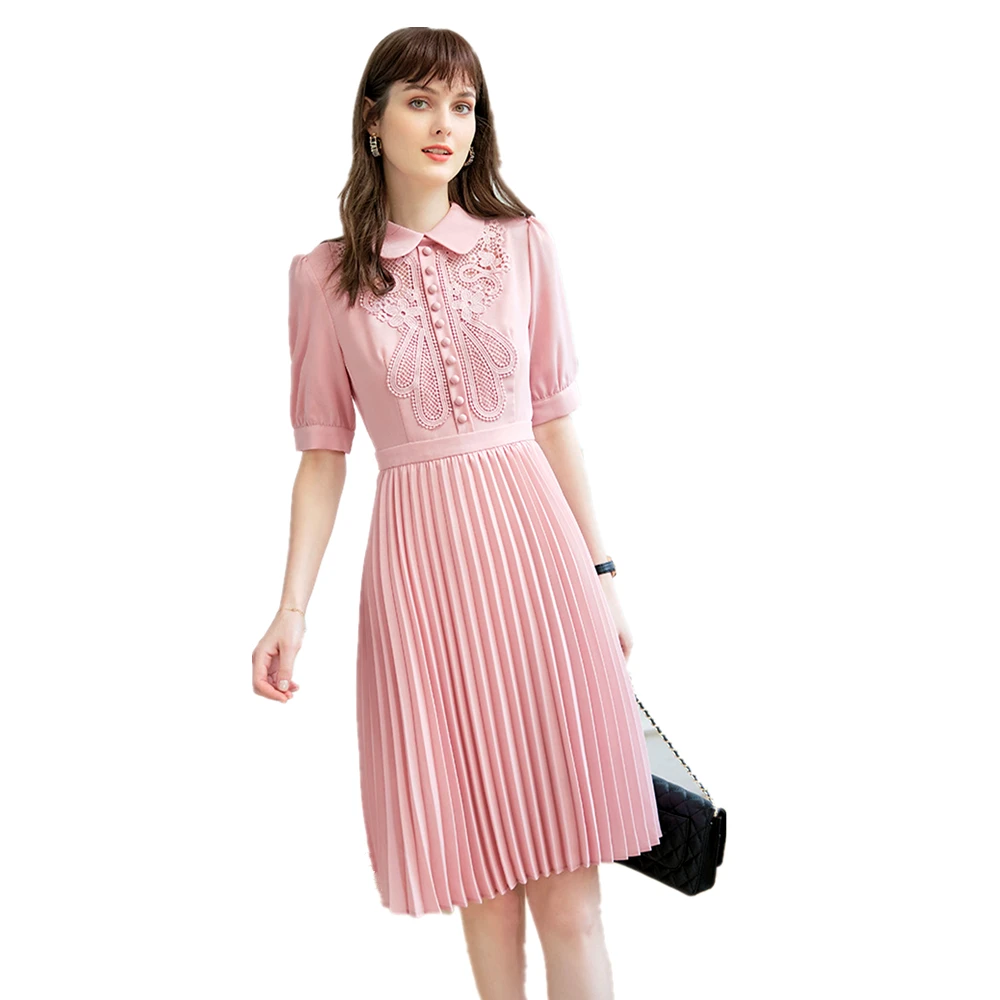 Женская юбка с коротким рукавом и вышивкой на весну лето новинка 2021 - купить по