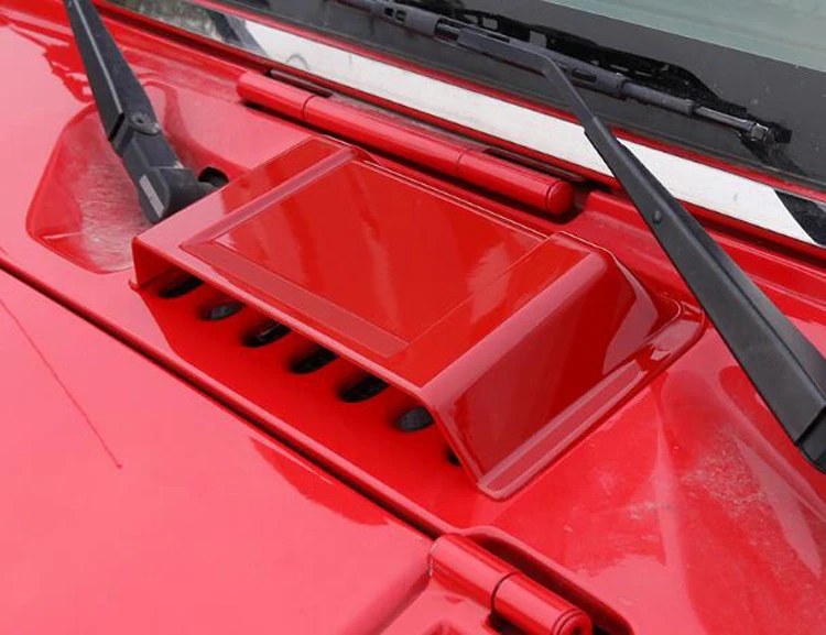 ABS Car Styling Exterior Air Intake Cap Hood Scoop Cover Decoration Stickers For Jeep Wrangler 2007 Up | Автомобили и мотоциклы