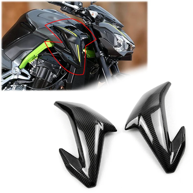

For Kawasaki Z900 2017-2019 Motorcycle Carbon Fiber Side Panels Trim Cover Side Fairing Tank Side Trim Insert Cover Panel