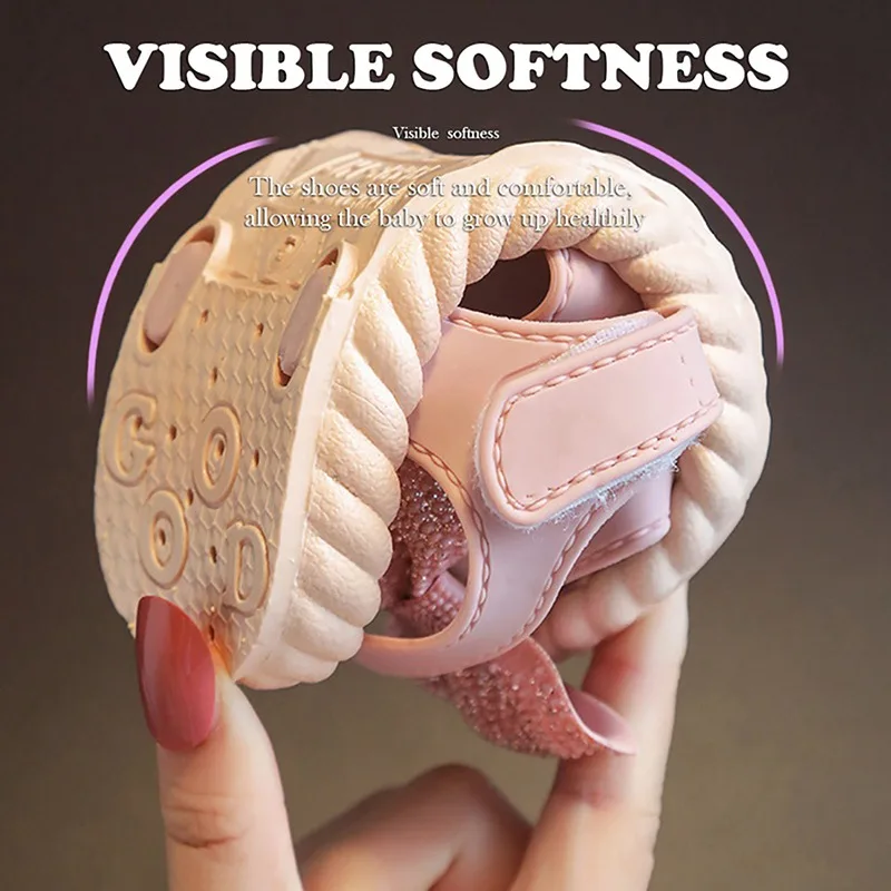 

Quality Summer Fashion Toddler Infant Kids Baby Girls Party Princess Shoes Sandals Butterfly-knot Non-slip Soft Kids Toddler New