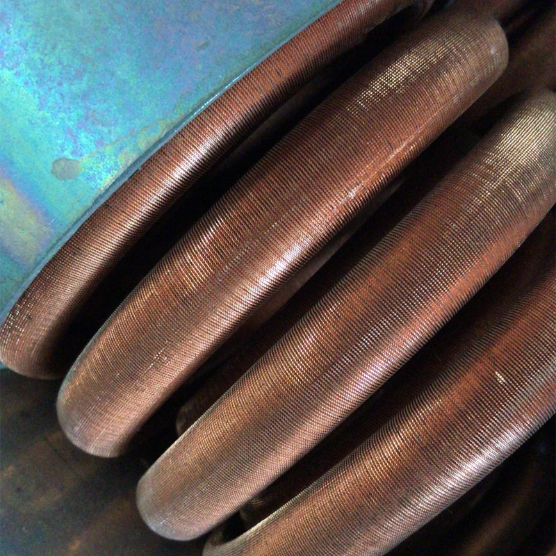 Высокоэффективная медная ребристая трубка 9 кВт в корпусе теплообменник для