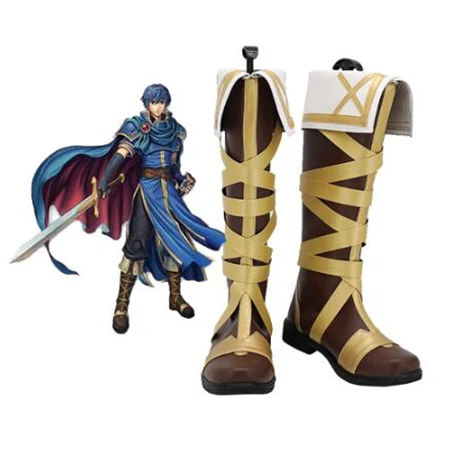 Сапоги для косплея по индивидуальному заказу с эмблемой огня кожаные ботинки