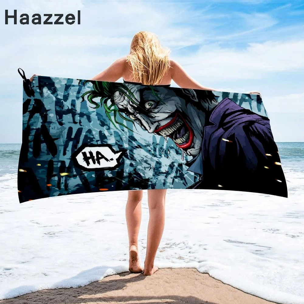 Быстросохнущее банное полотенце DC The Joker из микрофибры пляжное женское шелковое