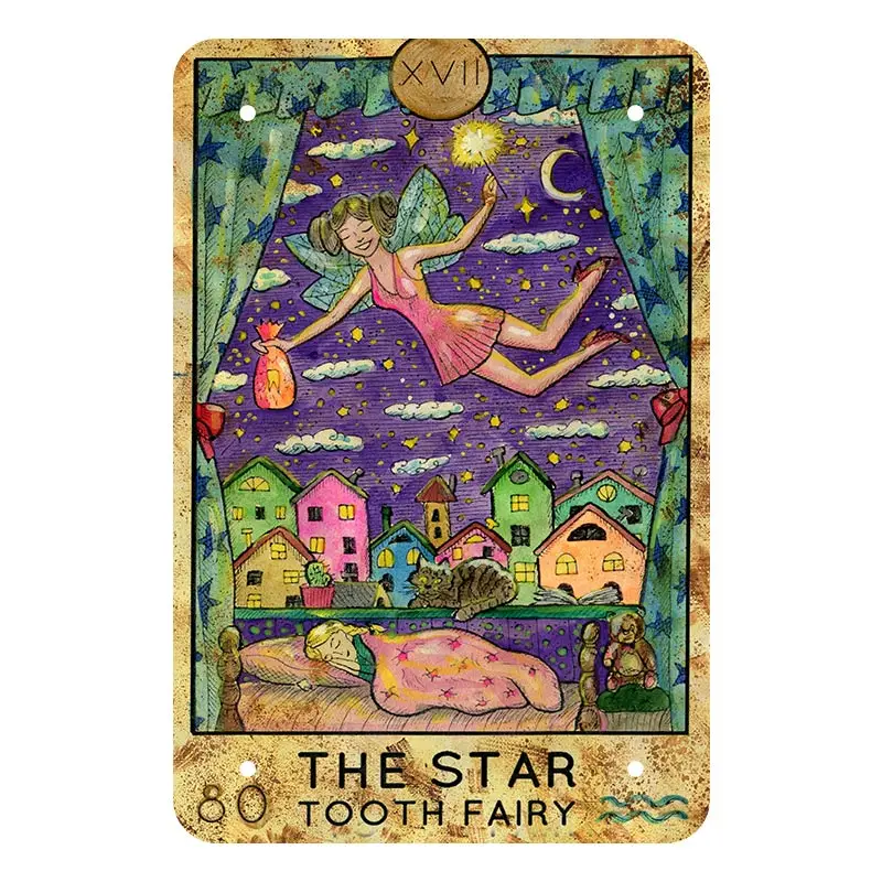 Карты Таро живопись винтажные металлические знаки табличка Ретро украшение для баров, пабов клубов кофейных магазинов дома украшения настенные знаки - Цвет: 145-18
