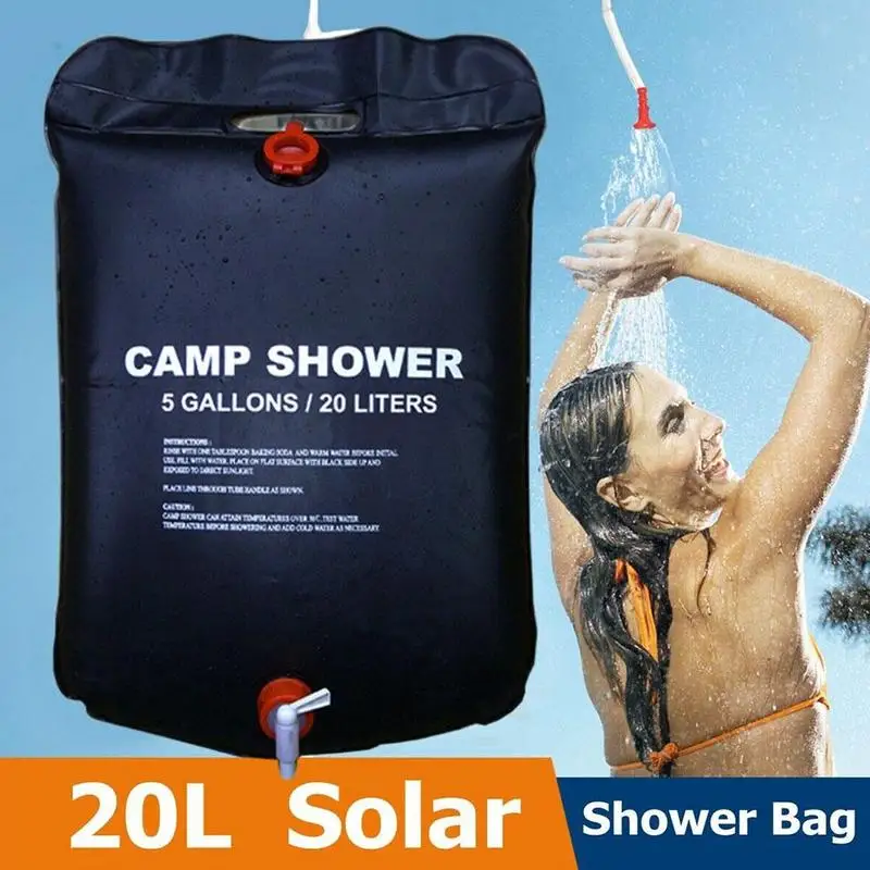 

Shower Bag Foldable Solar Energy Heated Camp PVC Water BBQ Tools Climbing Hiking Water Travel Picnic Camping Storage Outdoo Y6Y6