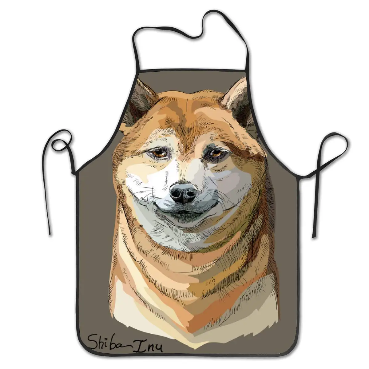 

Фартуки цветные в форме Шиба-ину, кухонный подарок для рождества, приготовления пищи, барбекю вечерние праздничный фартук для мужчин и женщ...
