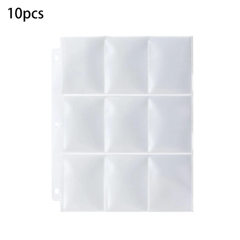 

10/20/50pcs Trading Gaming Card Sleeves Storage Wallets Album Pages Collection Coin Holders Wallets Sleeves Photo Albums